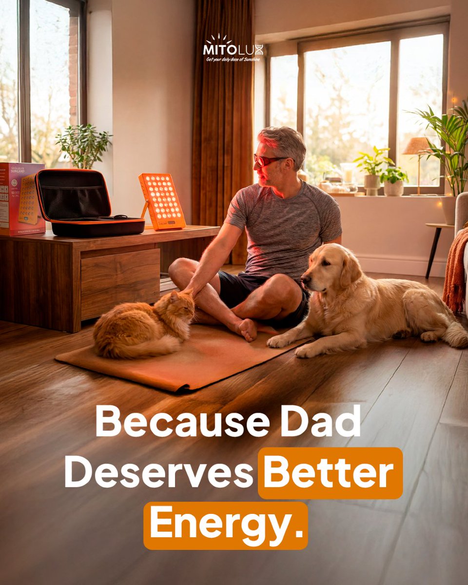 mitoluxusa's tweet photo. Still looking for the perfect Father's Day gift?

Give Dad the gift of better sleep, more energy, and daily wellness. ☀️

Buy now in: https://t.co/bRCBGi3hP5

#dad #gif #energy #mitolux #mitolite https://t.co/QPZawQIWUE