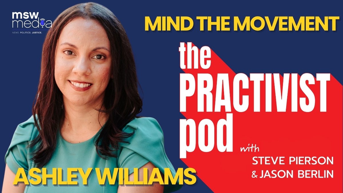 mswmediapods's tweet photo. The first mental health fund for democracy workers — Ashley Williams on burnout, movement building, and staying in the fight.

New #practivistpod with @bluesboysteve &amp; @jasonberlin https://t.co/Lj6TDOGINO #MSWMedia

Listen: https://t.co/fVmx6EWpzD https://t.co/OujhPnmmwS
