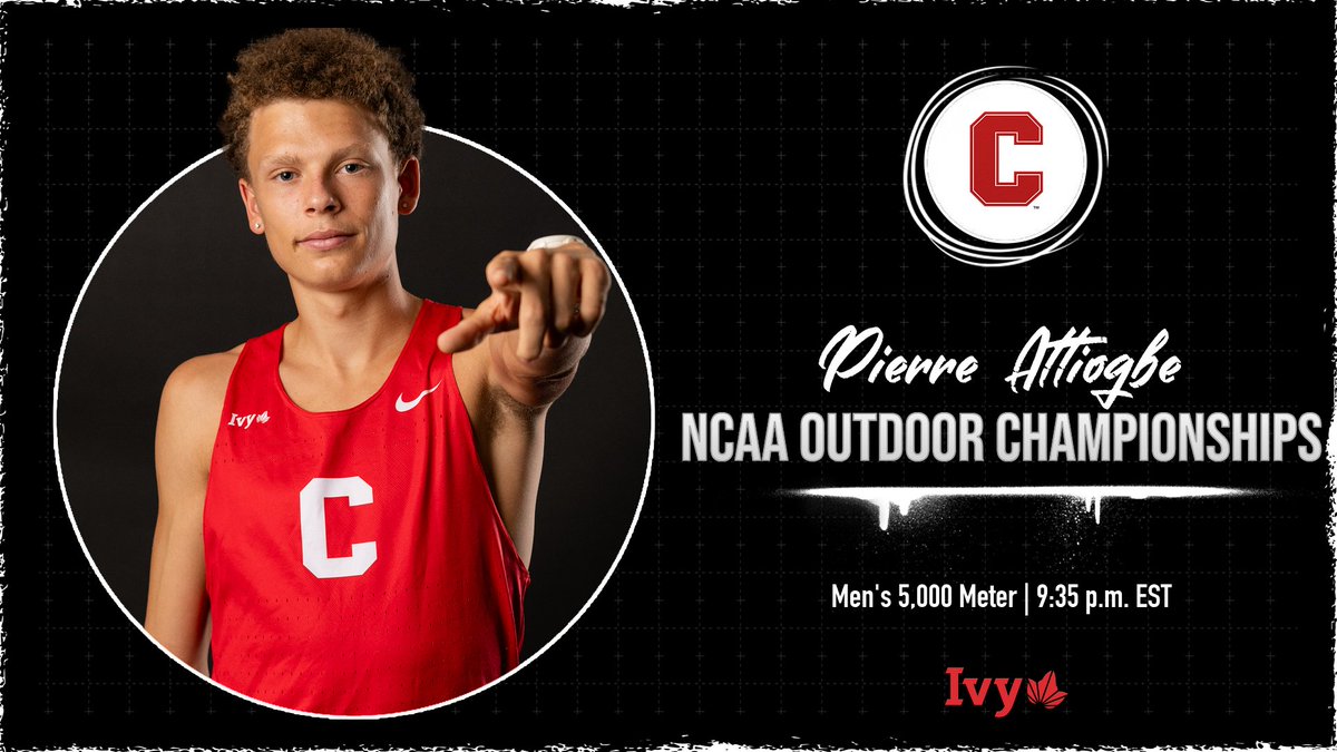 CornellSports's tweet photo. It's race day for Pierre Attiogbe of @CornellTFXC ‼️

📍Eugene, Oregon
🏟️ Hayward Field
🏆 @NCAATrackField Outdoor Chips
⌚️9:35 p.m. EST
📺 https://t.co/XwsW7Zo88s
📈 https://t.co/r8rRWf66D1

#YellCornell https://t.co/38okt3McMr