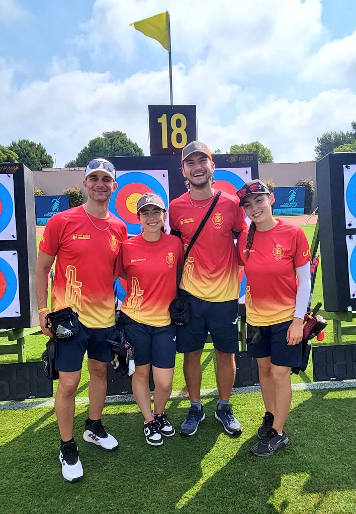 RFETA's tweet photo. #AWCAntalya26
Comienza la Copa del Mundo de Antalya con la disputa de la fase clasificatoria de arco compuesto.
Resultados de nuestros deportistas:
🚺
19 Andrea Muñoz 692
50 Alexa Misis 680
🚹
40 Álvaro Pardo 699
56 Ramón López 693
EQUIPO MIXTO
16 CX 1391
VAMOS #TeamRFETA https://t.co/5vxRWePwFr