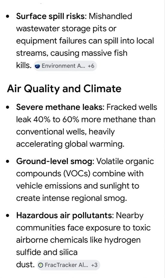 sbphil23's tweet photo. @epaleezeldin YOU want FRACKING to extract natural gas.
NO.
It significantly impacts the environment across water, air, land, &amp; seismic stability. The physical process introduces HEAVY ECOLOGICAL BURDENS.

@epaleezeldin NO ⬇️ https://t.co/pQmYWy94YO