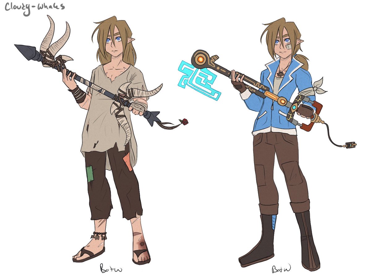 cloudy_whales's tweet photo. This art is old AF buuut hype hype hype 
Love legend of Zelda and kingdom hearts ＿|￣|○ https://t.co/GN2boBEtqk