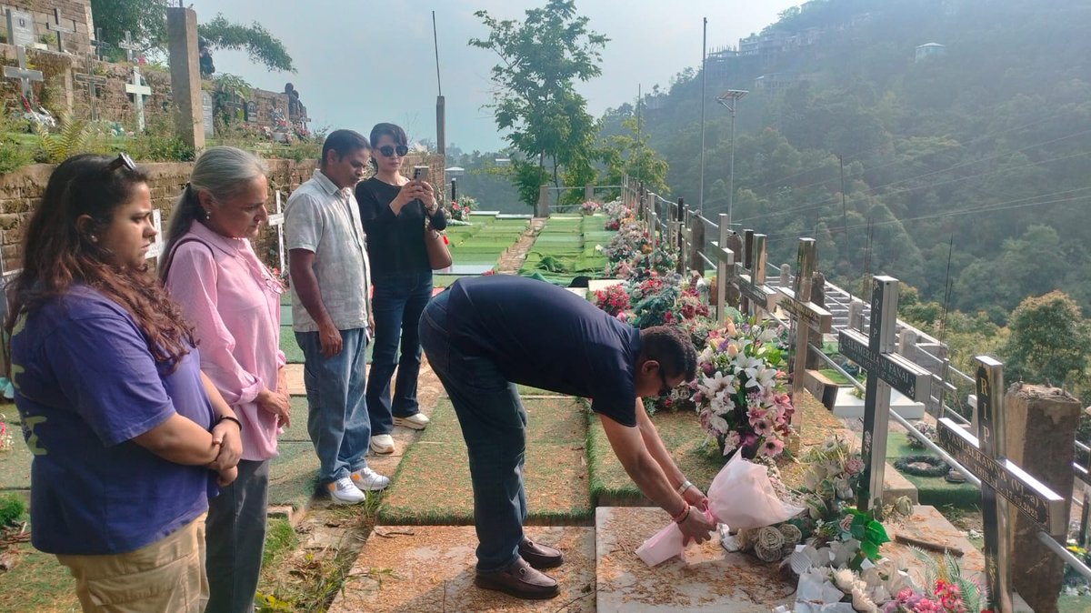 IIMCAA's tweet photo. Aizawl - An IIMCAA delegation led by President Mr. Sushil Singh comprising Former President Ms. Simrat Gulati, Secretaries Mr. Dadan Vishwakarma, Ms. Vani Shukla and Co-founder Mr. Ritesh Verma visited the resting place of late alumna Ezrela Dalidia Fanai on 06th June 2026 in Aizawl. Team IIMCAA is grateful to her cousin Ms. Adelina for accompanying us.

#IIMC #IIMCAA #Connections #NorthEast #Mizoram #Aizawl