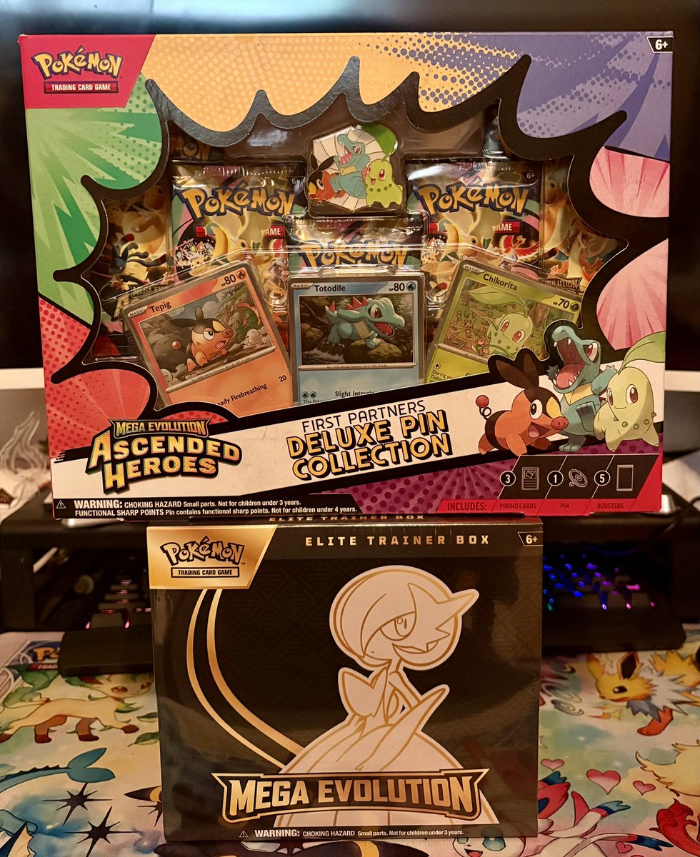 parkyspokestop's tweet photo. 🧇 ENORMOUS 🧇 

🥇 1x Prismatic PC ETB, 5x Prismatic bundles, 3x Ascended ETBs, 2x Ascended bundles, 2x Mega ETBs

🥈3x Prismatic bundles, 1x Ascended ETB, 1x Ascended bundle, 2x Mega ETBs

🥉 2x Prismatic bundles, 1x Ascended bundle, 1x Mega ETB

4th: 1x Mega ETB

First Out: 1x Ascended Pin Collection

$20 a spot, 172 spots total! NO MAX!

Wheel of 💀 live on Twitch 💜

RT for a chance at a free spot ❤️

🚢 and insurance included in the US