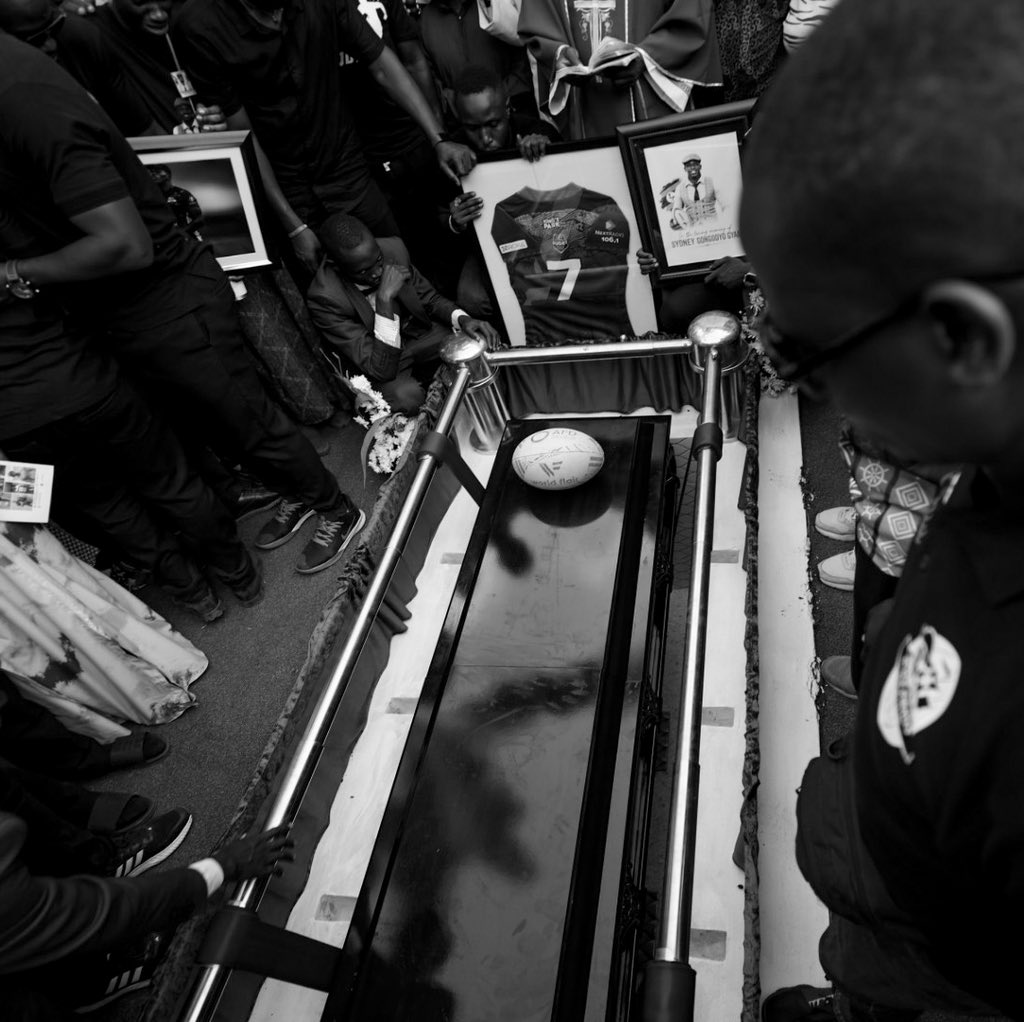 UgandaRugby's tweet photo. Our Star has been laid to Rest Today. 

Rest In Eternal Peace Sydney Gongodyo Gyabi.
🕊️🤍 https://t.co/zsHda3WAcC