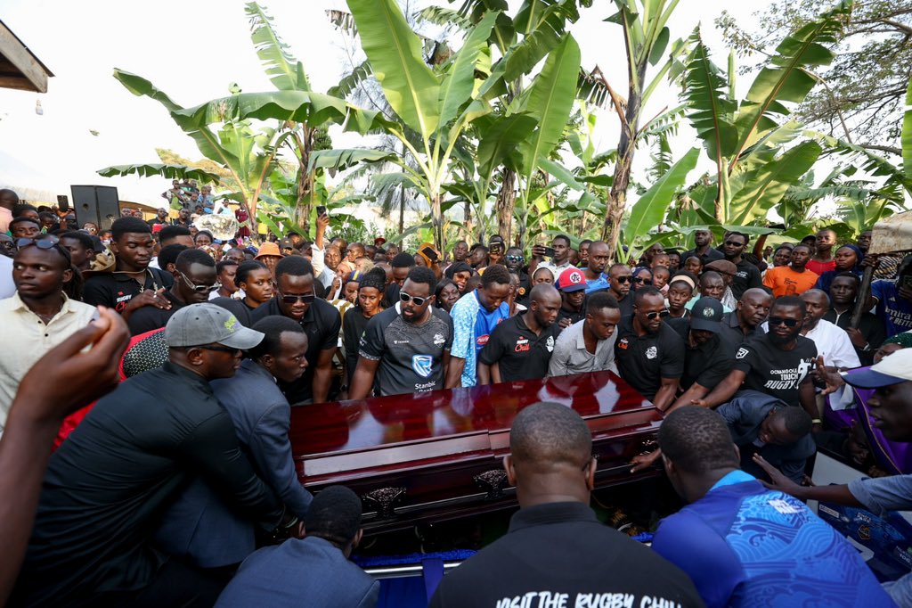 UgandaRugby's tweet photo. Our Star has been laid to Rest Today. 

Rest In Eternal Peace Sydney Gongodyo Gyabi.
🕊️🤍 https://t.co/zsHda3WAcC