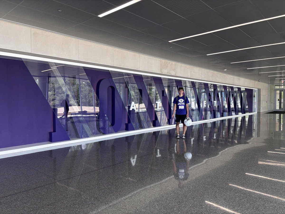 AlexMeek2057's tweet photo. Thanks @NUFBFamily for the amazing camp and tour around the brand new facility @JeromeTgrey @ArmonBinns @DavidBraunFB @zmart_15 @LukeWalerius_ @NUFBRecruiting @KalebElam https://t.co/abYrI1QkSo