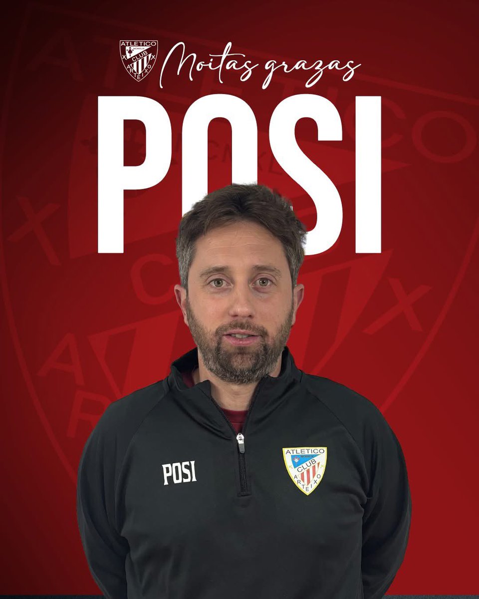 AtlArteixo's tweet photo. 📢 O Atlético Arteixo e Posi separan os seus camiños de mutuo acordo.

Só estivo unha temporada con nós, suficiente para facernos soñar e levarnos a vivir momentos que quedarán na historia.

❤️ Grazas e moita sorte, Posi! https://t.co/CYct7LD3q2