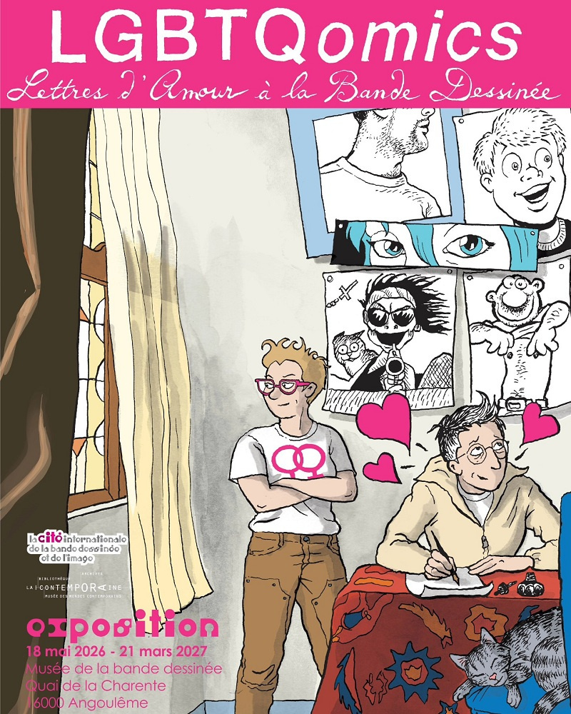 MinistereCC's tweet photo. 🌈 💬 À l'occasion du mois des fiertés, parcourez plus d’un siècle de créations, de représentations et d’engagements LGBTQ+ dans le 9e Art au Musée de la bande dessinée d’Angoulême !
"LGBTQomics. Lettres d’amour à la bande dessinée" 👉 https://t.co/jh2bAg0iiP 
@Prefet16 @CiteBd https://t.co/Yfm7h6yPcN