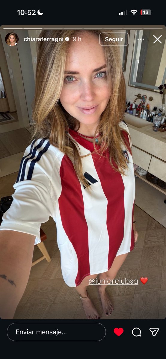 bustamantehuber's tweet photo. Es una LOCURA que hasta la mismísima Chiara Ferragni celebre que Junior sea campeón.

La juniorización del mundo es inminente. https://t.co/uedkpP0RX2