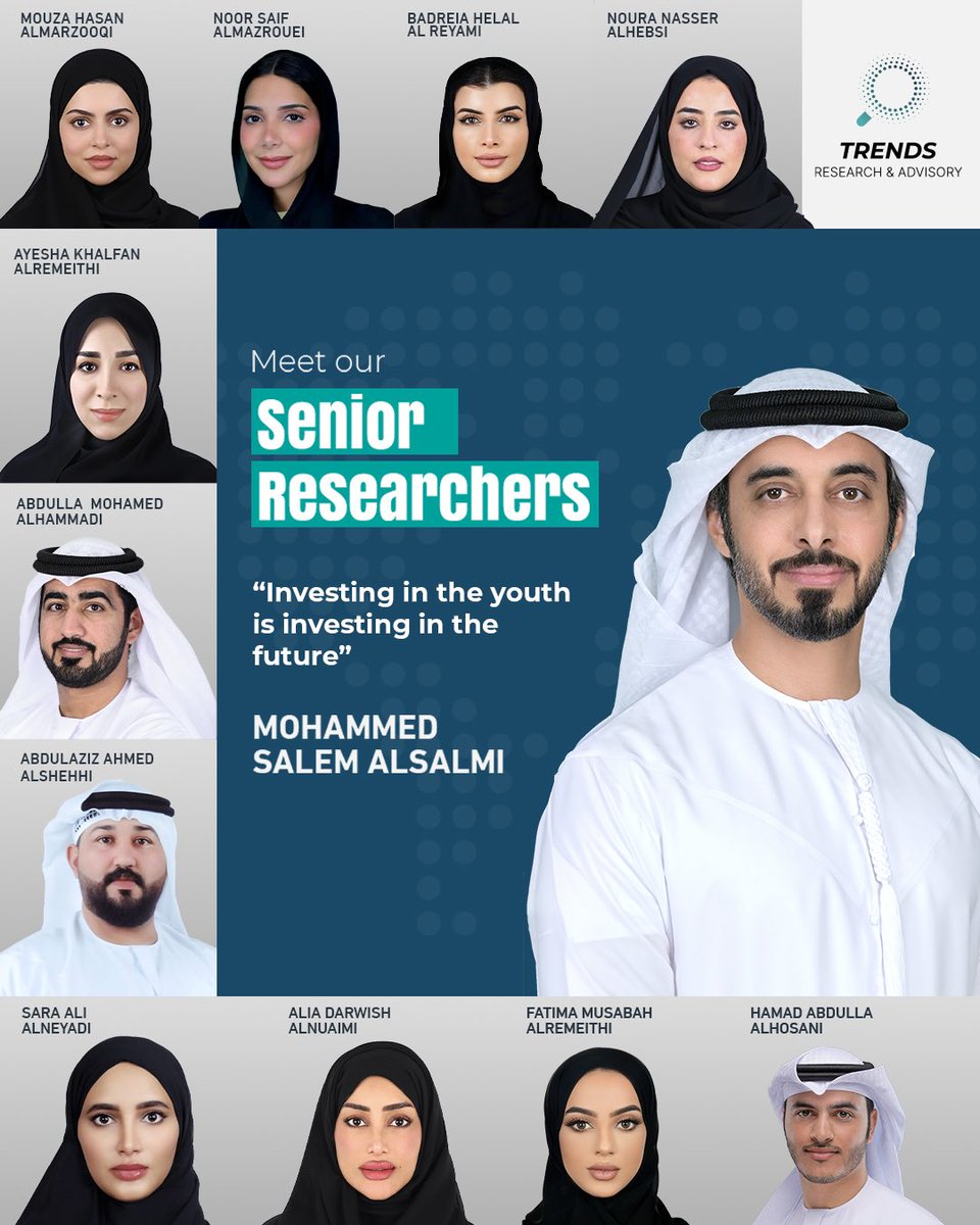 TrendsRA_'s tweet photo. “Investing in the youth is investing in the future.”

Senior Researchers dedicated to advancing knowledge and providing insights on key regional and global issues.

#TRENDSResearch #TRENDSGroup

“الاستثمار في الشباب هو الاستثمار في المستقبل.”

باحثون رئيسيون ملتزمون بتعزيز المعرفة وتقديم رؤى متخصصة حول أهم القضايا الإقليمية والعالمية.

#تريندز_للبحوث_والاستشارات #مجموعة_تريندز