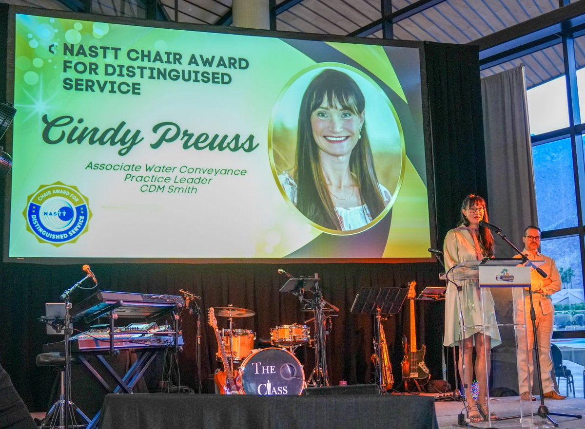 CDMSmith's tweet photo. Congrats to Cindy Preuss on receiving the 2026 @NASTTorg Chair Award for Distinguished Service at the No-Dig Conference! 

A recognized leader in trenchless tech, Cindy’s decades of dedication, innovation, and mentorship continue to advance the industry. Well deserved! https://t.co/YaKHgrwz9p