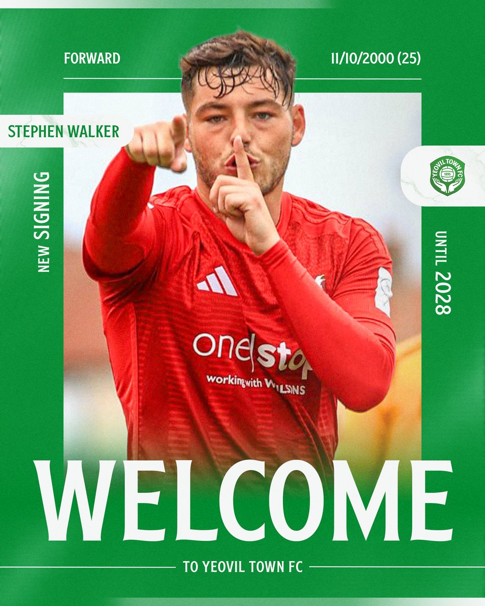 YTFC's tweet photo. Welcome, Stephen Walker! ✍️

We are delighted to announce the signing of striker Stephen Walker from Scarborough Athletic on a two-year deal.

#YTFC 💚 https://t.co/f1QYdWSHJG