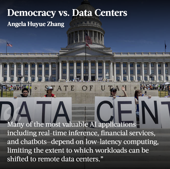 ProSyn's tweet photo. .@AngelaZhangHK says public opposition may be the best defense against an AI infrastructure bubble in the making. 
https://t.co/mAg4XXUNM4 https://t.co/Y96px5L9fh