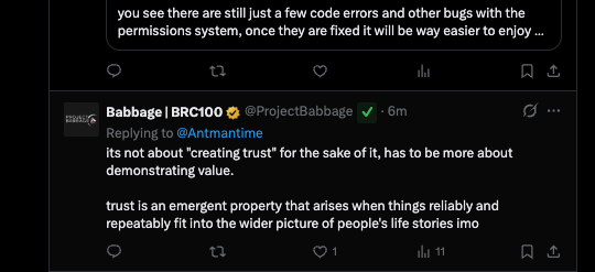 ProjectBabbage's tweet photo. You guys see that green check mark next to my post in this screenshot?

That's because I have the AuthSig Chrome Extension installed, and a BSV wallet running on my computer.

So my identity / signature are linked to that post on-chain and verifiable!

Stand behind YOUR words on the @BSVBlockchain:
 https://t.co/4WysFTIQYa