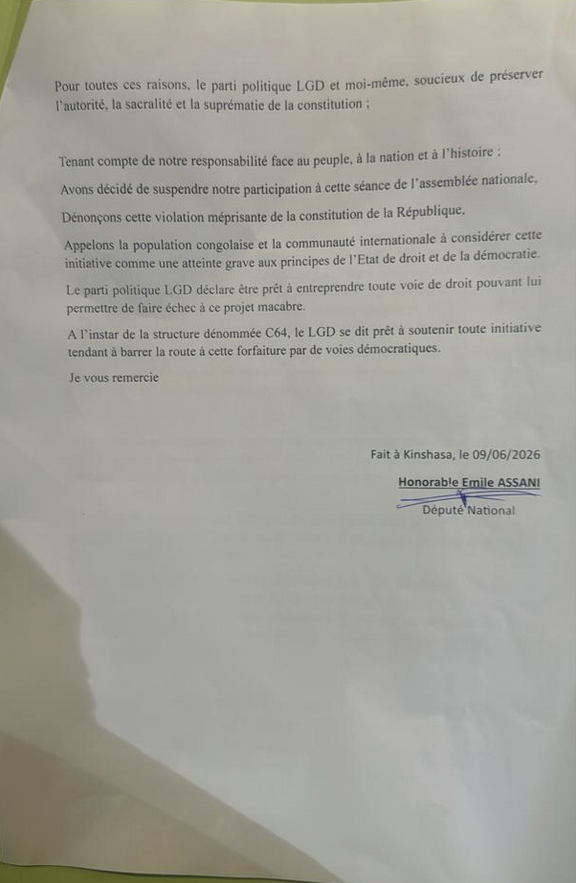 afrikarabia's tweet photo. #RDC Vote de la loi sur le #référendum : le #LGD de Matata #Ponyo refuse de prendre part à la plénière.
▶️« La proposition cache la volonté du régime de changer purement la #Constitution »
▶️« Cette proposition ajoute des hypothèses d’organisation de référendums non-envisagées par le constituant »
▶️La procédure vise à « renverser l’ordre constitutionnel »