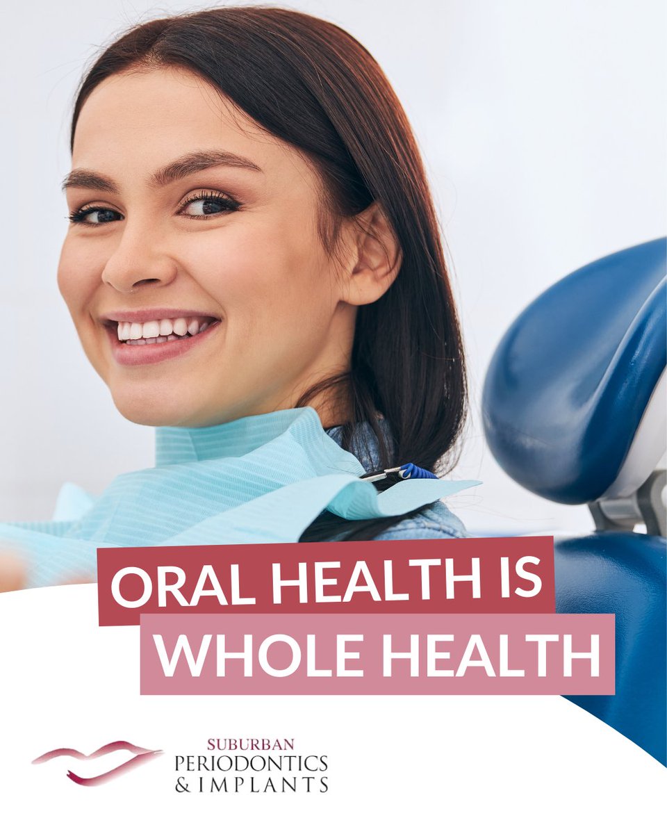SuburbanPerio's tweet photo. Oral Health Month is a reminder that a healthy smile supports your overall health. Small daily habits and regular dental care can make a lasting difference. https://t.co/MTeb4DG5dV