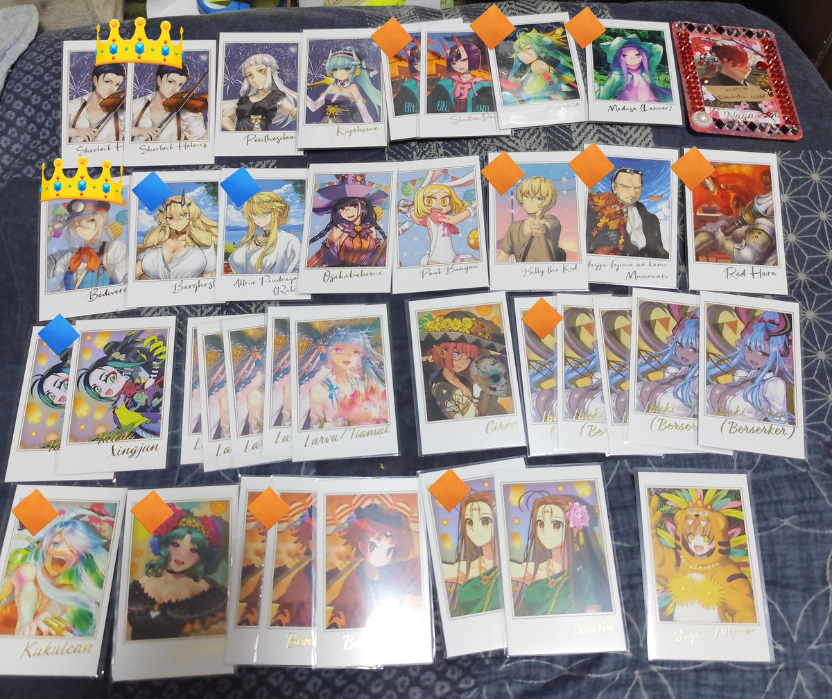 mukotsu_rock47's tweet photo. FGO Fes ポートレイト ポトレ 交換 譲渡 CBC 

譲 画像1-5

求 画像6-7+OTSS👑バーヴァン・シー パーシヴァル バーソロミューまたは50-300円＋送料

👑は交換のみ🔷交換優先
求👑優先で探しております
紀行森長可くんは買取もしております。
お声かけ重なる場合🔶お迎えの方優先させていただきます
→ https://t.co/TX47CtwfXz