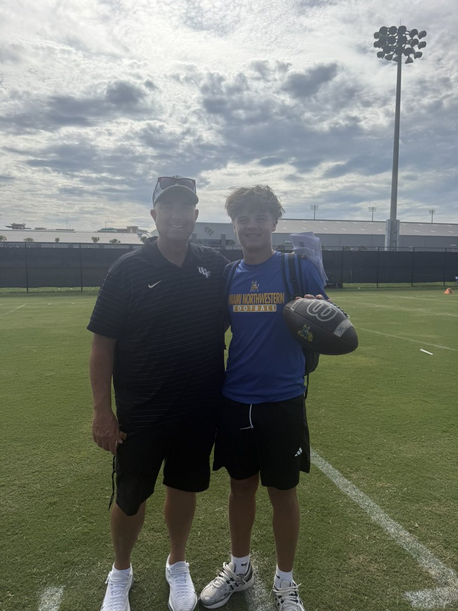AlexLima2009's tweet photo. Great experience at the @UCF_Football Specialist Camp yesterday! Thankful for the opportunity to showcase my talent and work. Big shout out to @PeteAlamar and the rest of the UCF coaching staff!
&amp; the work continues 

#UCF #Kicker #Football #Recruiting https://t.co/Ga8zJIyWty