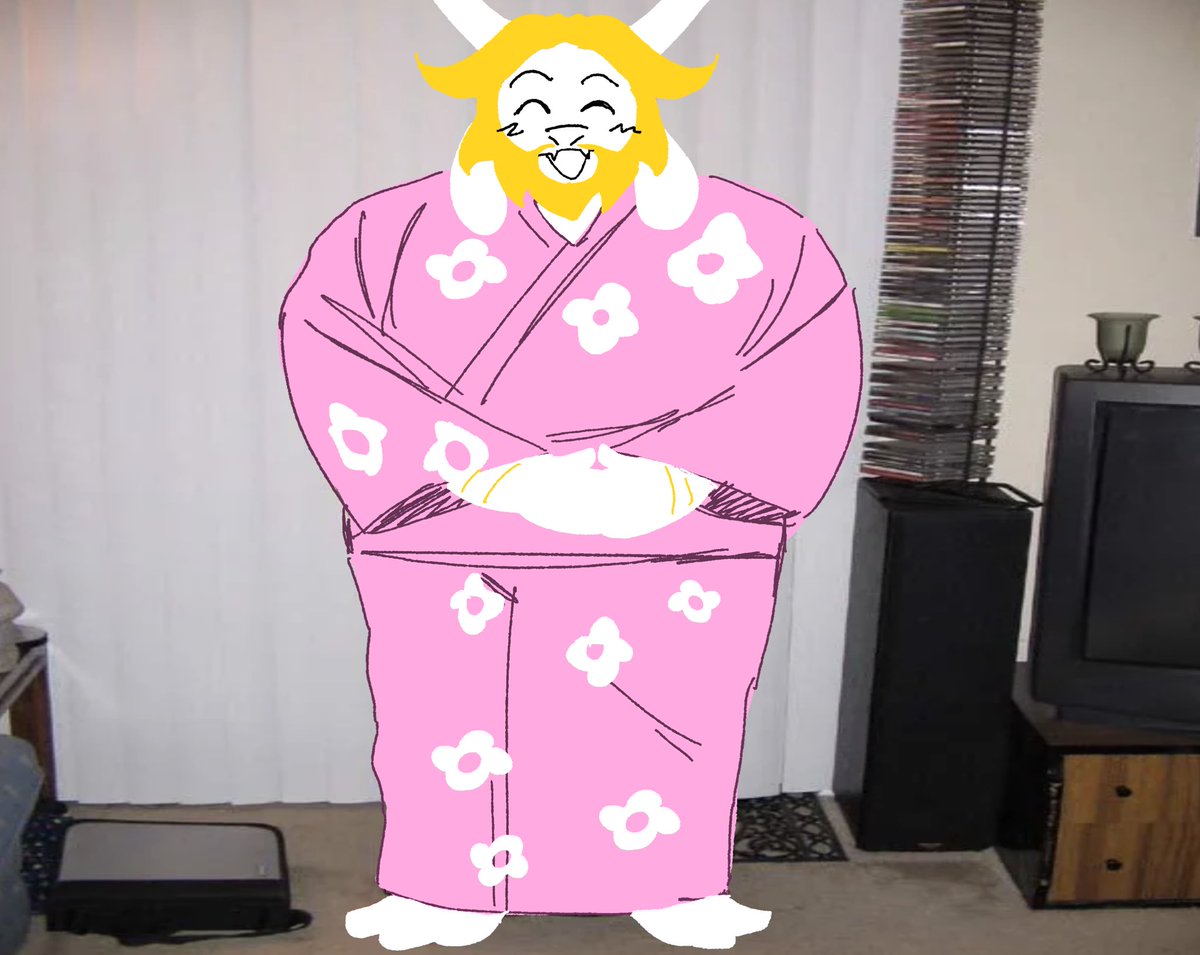 howdoipressa's tweet photo. Asgore in chapter 5 for whatever reason https://t.co/lrWwFbsFMl