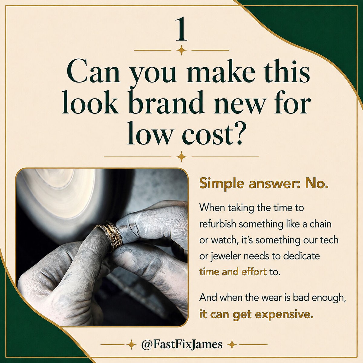 FastFixBaybrook's tweet photo. “Can you just fix it real quick?” 👀

We hear it all, dead watches, broken chains, and the classic “it just happened.”

No judgment, though. Jewelry and watches go through a lot, and sometimes the problem is bigger than it looks. ✨💍⌚️
#FastFixBaybrook #FriendswoodTx https://t.co/VFYV3PcYxS