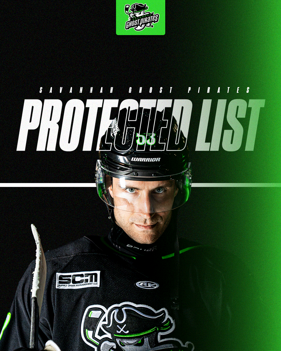 SavGhostPirates's tweet photo. The Savannah Ghost Pirates, proud ECHL affiliate of the Florida Panthers, announced today their protected list following the conclusion of the 2025–26 season.

Learn More ⬇️
https://t.co/siOPHQTqWB https://t.co/YMZ3k9TzJp