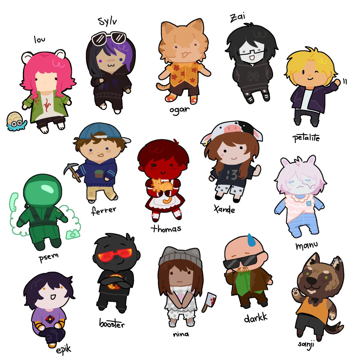 SwirlingGhosts's tweet photo. have YOU ever wanted a little chibi of you like these? Well You Are Lucky! you can now get one for only $5 :D (paypal or pix) (dm me on discord @ swirlingghosts) https://t.co/NmUJNVOmNJ