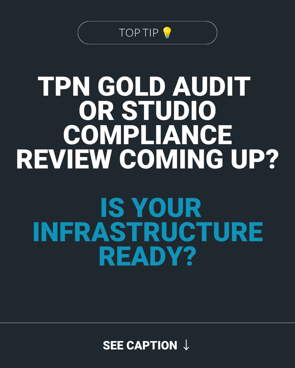 ChuckParkerTech's tweet photo. Studio audits, TPN Gold, insurance requirements - the bar keeps rising. We'll get your infrastructure compliant and keep it that way, so you're not scrambling before every review.
Discover more here: https://t.co/GKAXxGjGVh https://t.co/BSyvWnCKfs