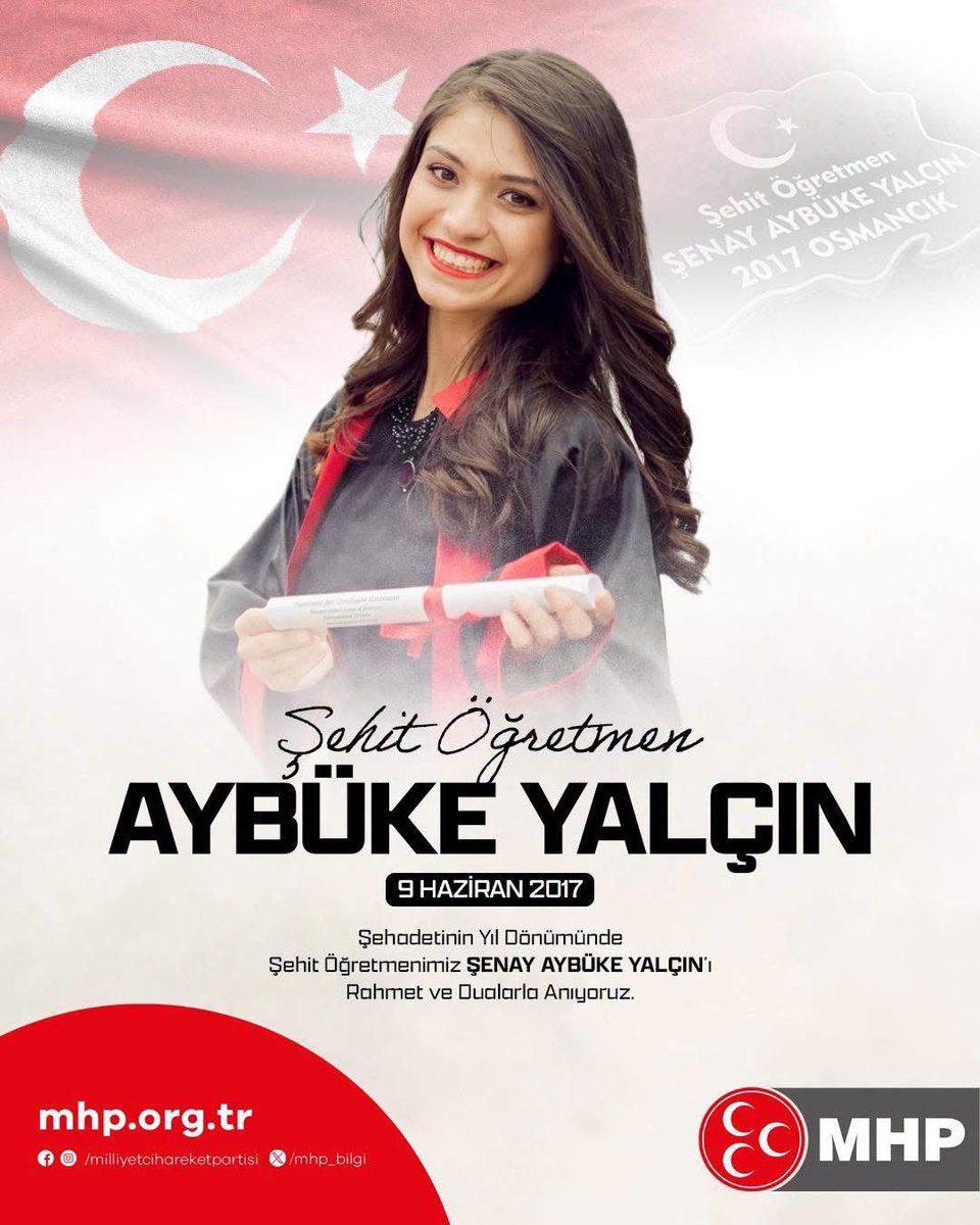 merdogan_48's tweet photo. Şehadetinin Yıl Dönümünde Şehit Öğretmenimiz Şenay Aybüke YALÇIN'ı Rahmet ve Dualarla Anıyoruz. https://t.co/DoDENd11fa