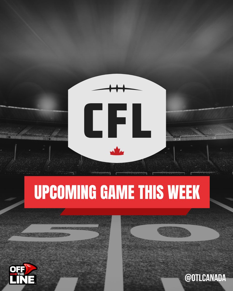 OTLcanada's tweet photo. Week 2 of the CFL season is officially here, and the schedule is absolutely stacked! 🇨🇦

Which matchup are you most excited to watch? Let us know your predictions in the comments below! 👇

#CFL #CanadianFootball #Week2 #OffTheLine #OTLCanada https://t.co/XqAfZSZXnV