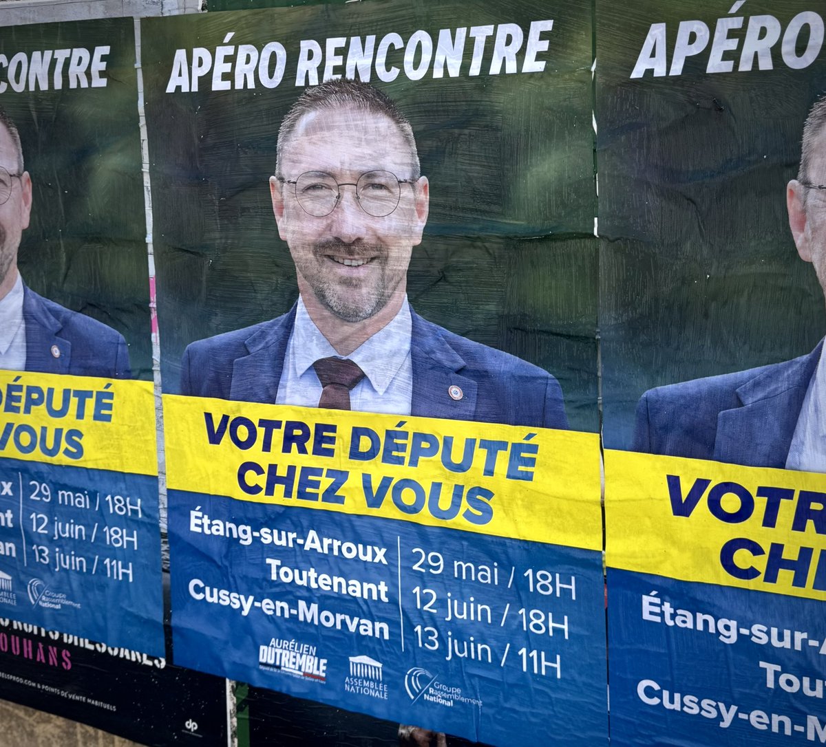 A_Dutremble's tweet photo. 🍷 Je vous donne rendez-vous cette semaine pour mes prochains Apéros du Député :

📍 Toutenant, ce vendredi à 18h
📍 Cussy-en-Morvan, ce samedi à 11h

🤝 Des moments d’échange simples et conviviaux, ouverts à tous. Au plaisir de vous y retrouver ! 🇫🇷 https://t.co/OYwXnkBpBT