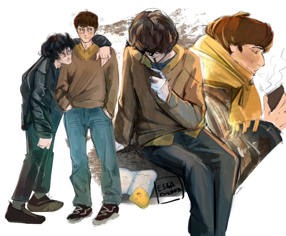 eskabalbes's tweet photo. Randomly felt like coloring this haha 😭 Still college Bylers! https://t.co/f1JtujU7WP