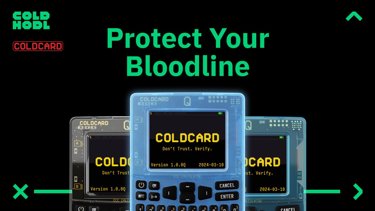 coldhodlMk's tweet photo. Decreasing your time preference means thinking about the next generation, not the next block. 

Secure the future of your lineage with a COLDCARD. Visit: https://t.co/RODPSgqgpe https://t.co/i18fFwSzNr