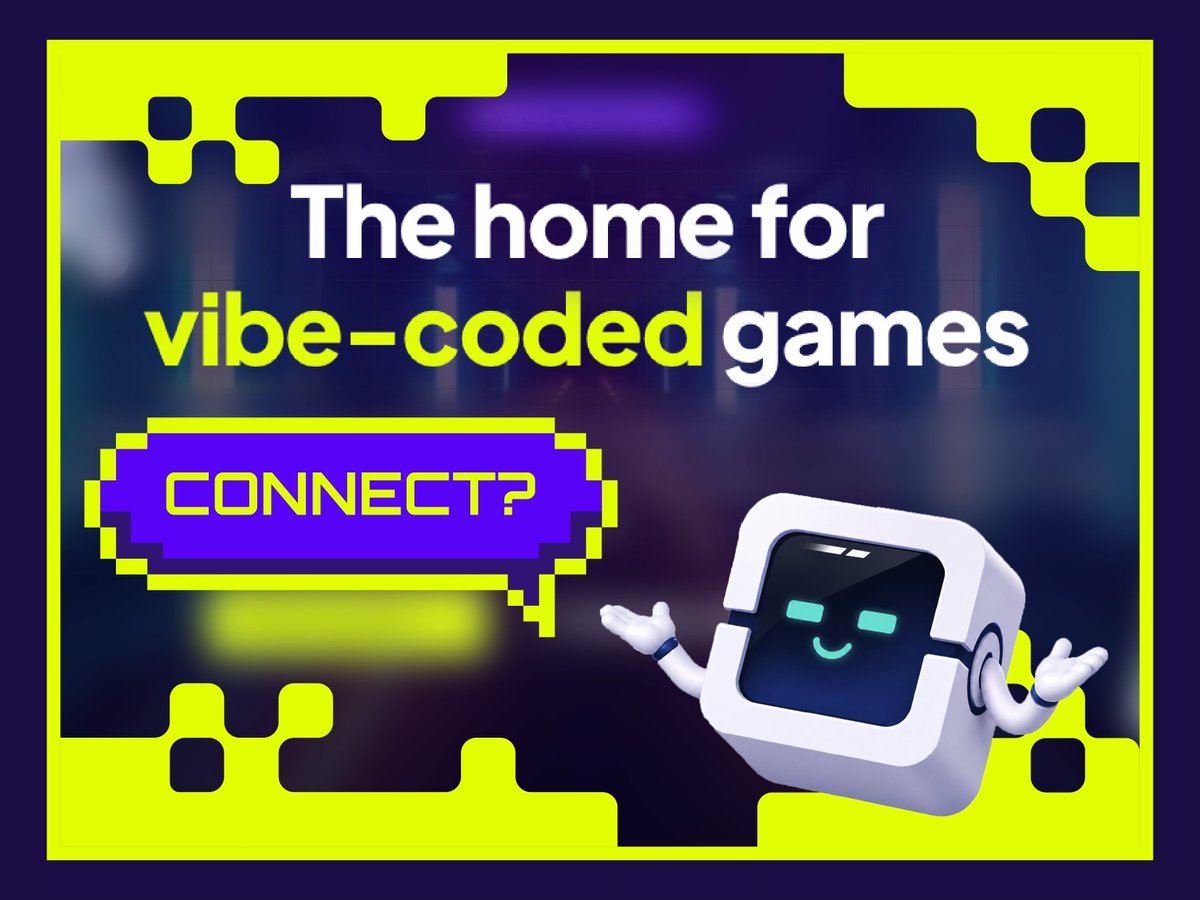Vibecode_game's tweet photo. Connect?  

What do you think that means? 🤔 https://t.co/QJHlAlzExn