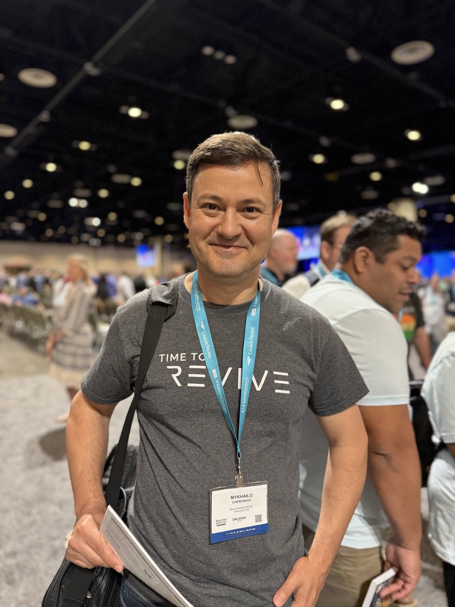 PastorCherenkov's tweet photo. It is my true joy and great honor to attend SBC Annual Meeting! This year’s theme, “Walking humbly” comes from Ephesians 4:1, which says “Walk in a manner worthy of the calling to which you have been called”, and it is my hope and prayer that we take it to heart! https://t.co/zuAU5MtQ62