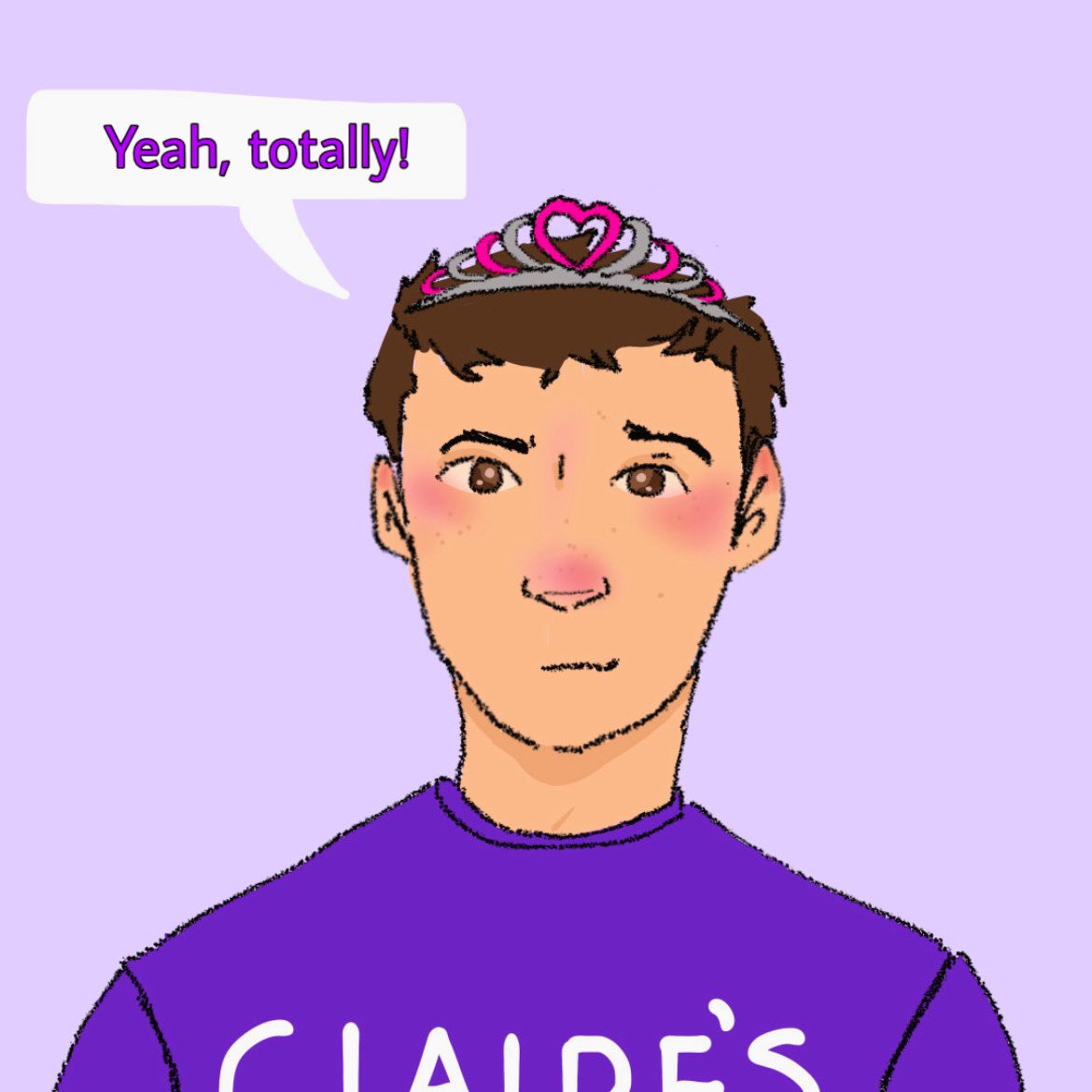 JEDICLANCY's tweet photo. Mall(ler) Tuesday cause I worked all day yesterday 💔💔 
These two cutie pies r from chapter 3 of @allientheniners ‘s Mall(ler) fic!!!! In which Josh continues to go to Claire’s because making Tyler blush is really fun. 
#malller #joshler #cliqueart https://t.co/oABmtFDhWT