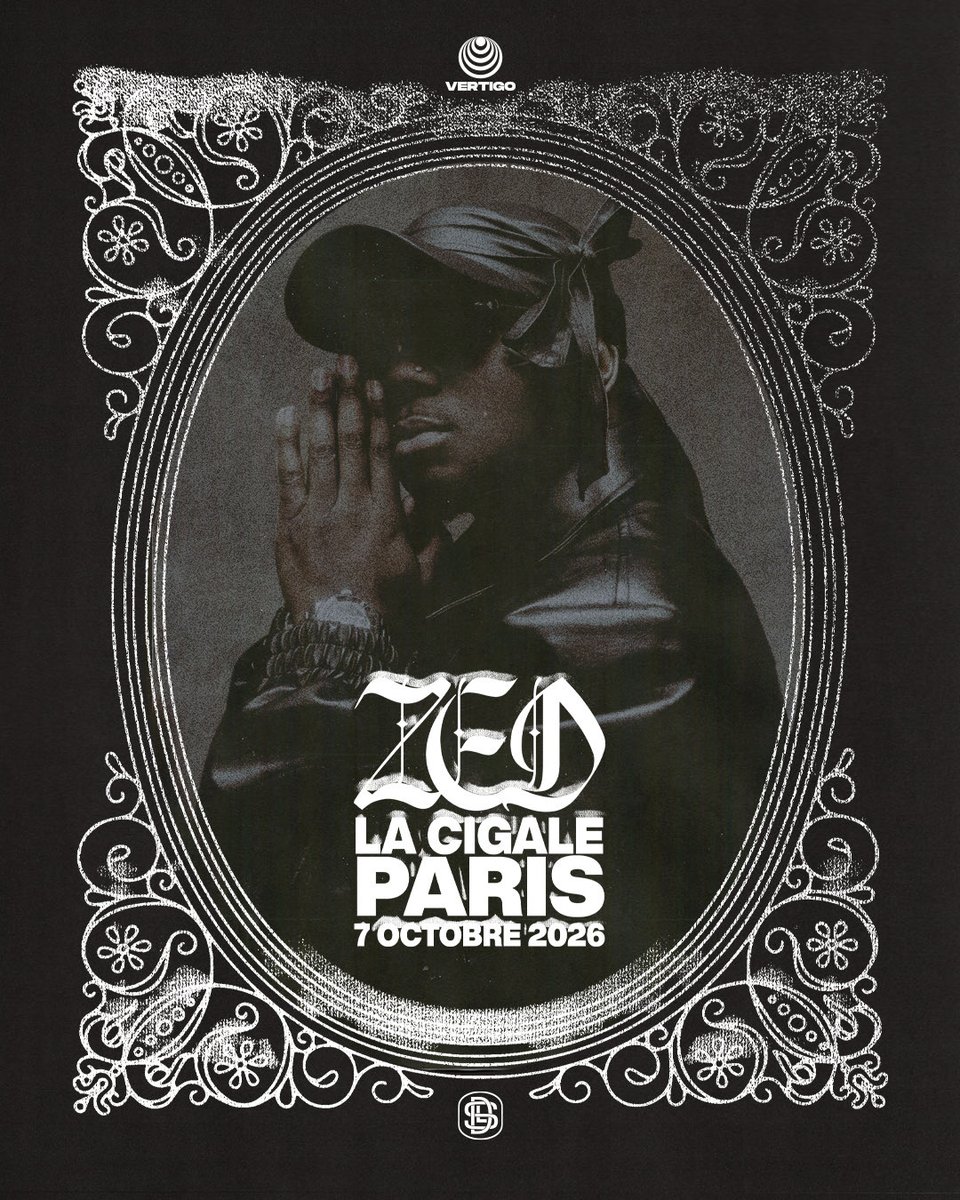 Zed13B's tweet photo. On casse un tête à la Cigale ? 😤💣
Ouverture de la billetterie demain 18h !  

Zed à la Cigale le 7 octobre 2026
60. https://t.co/AUwi91cDzu