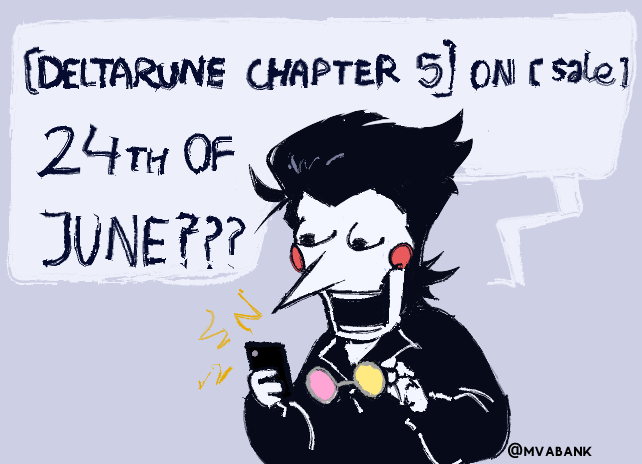 Mvabank's tweet photo. Chapter 5 only a YEAR LATER??? 🥹 #DELTARUNE https://t.co/UW931Qqbmp