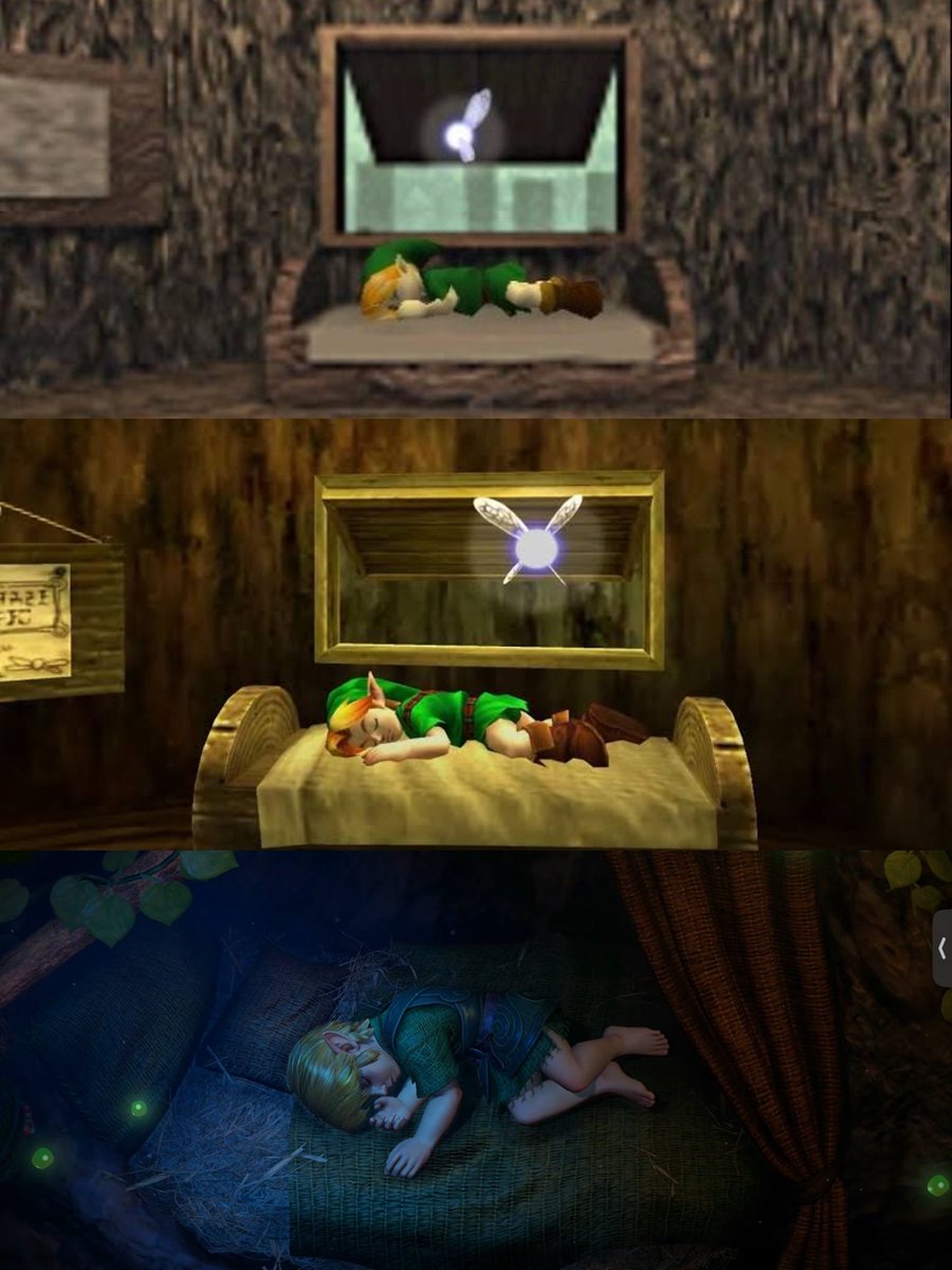 SlLENTPRINCESS's tweet photo. the evolution of ocarina of time ✨ https://t.co/TBJoNG2ek4