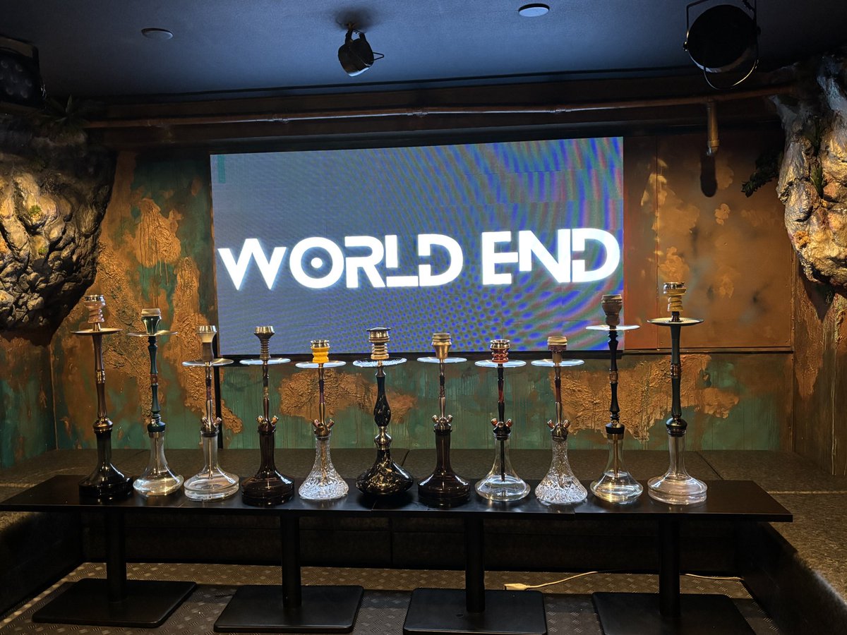 WORLDEND_akb's tweet photo. WORLD ENDです🌏

お席余裕ございます‼️

ゆったりした空間で締めにシーシャいかがでしょうか❣️

皆様のご帰還お待ちしてます♪

☎03-6262-9017
https://t.co/mggIe0f9CV

 #シーシャ  #推しシーシャ  #深夜営業  #シガーリーフ https://t.co/SPgT7gaiWO