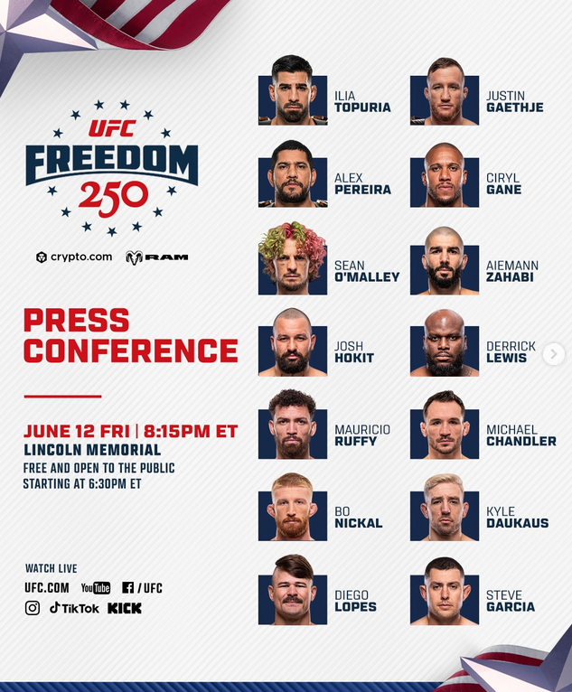 i__hatan's tweet photo. 🚨🚨🚨🚨🚨🚨🚨🚨🚨 🚨
الموتمر  فجر السبت الساعه 3:15
قياس الأوزان فجر الاحد الساعه3:30
#UFCWhiteHouse https://t.co/OtrdtbgPwW