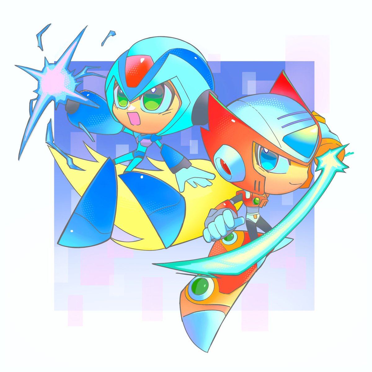 leiyuuchi's tweet photo. X &amp; Zero

#MegaManX #ロックマンX https://t.co/4pIgHN2CGa
