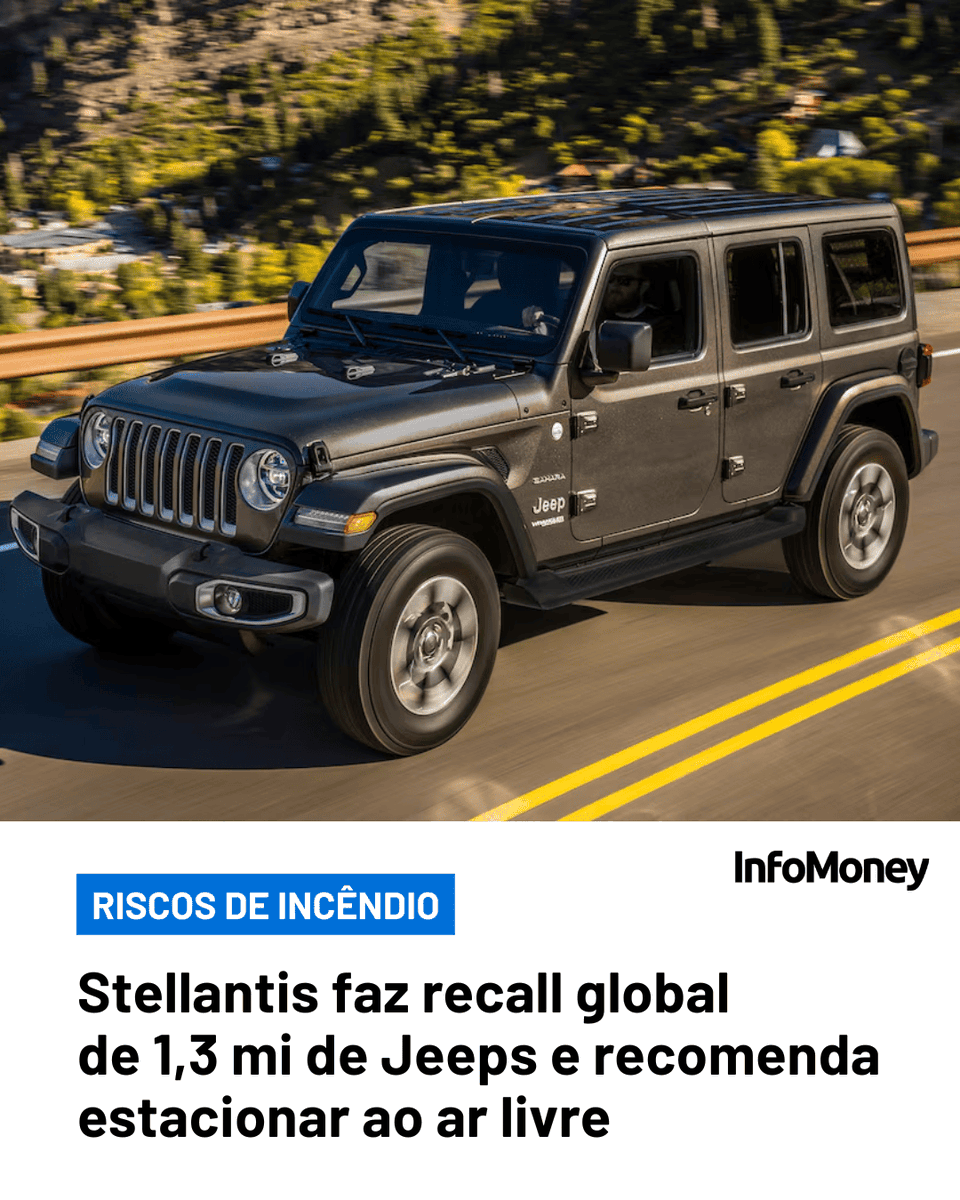 infomoney's tweet photo. A montadora identificou problemas na fiação da direção hidráulica de modelos Wrangler e Gladiator, e orientou proprietários a estacionarem os veículos ao ar livre.

Leia mais no site do InfoMoney: https://t.co/wZYEBl3S2q

Foto: Divulgação/Jeep

#Jeep #Consumo #Stellantis https://t.co/9jG1vqjReg