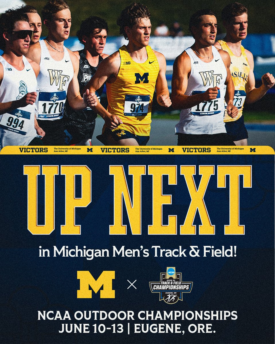 UMichTrack's tweet photo. 🔜 NCAA Outdoor Championships #GoBlue〽️ https://t.co/SHUFvomzoF
