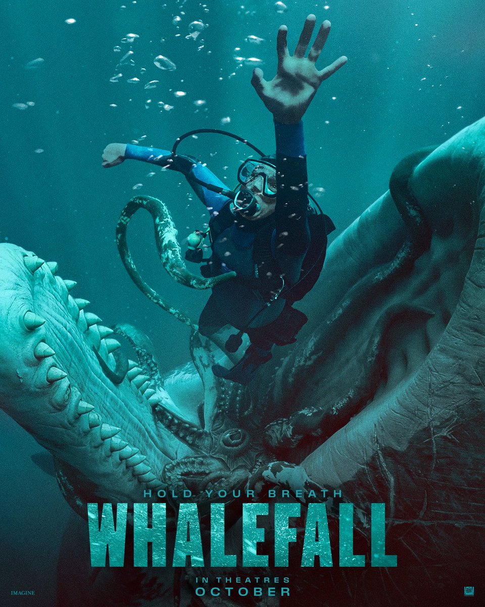 DiscussingFilm's tweet photo. First poster for ‘WHALEFALL’.

The film follows a scuba diver who gets swallowed by a sperm whale and only has limited time to escape.

In theaters on October 16. https://t.co/yOoeprvVKC