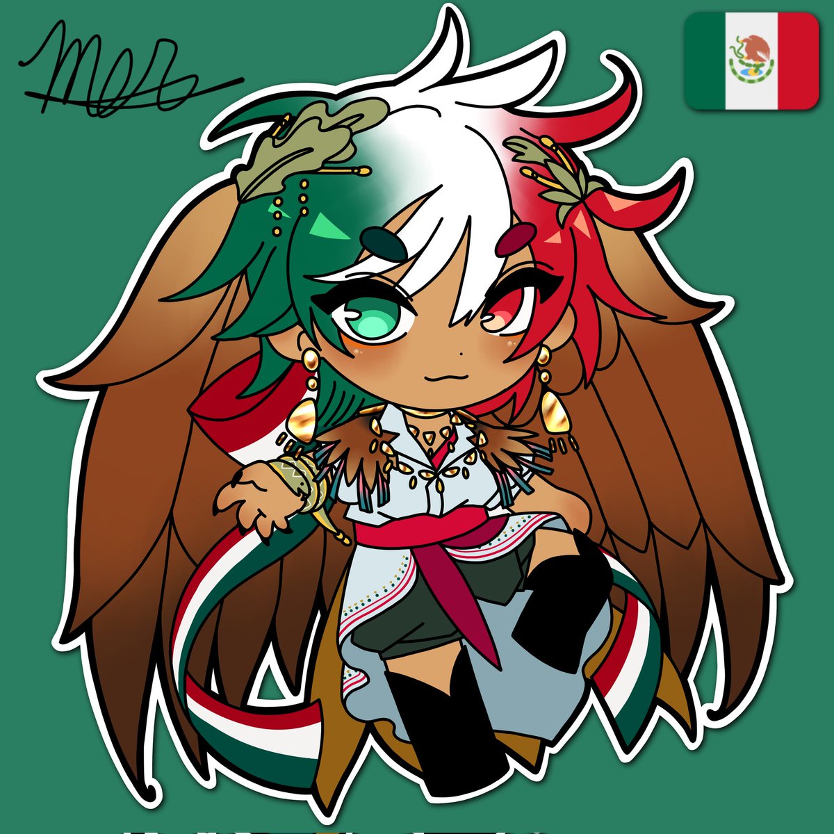 Mer_Lasha268's tweet photo. This is a really old drawing of Mexico....
but it's actually pretty cute🇲🇽 hehe https://t.co/VSpSBJCv0V