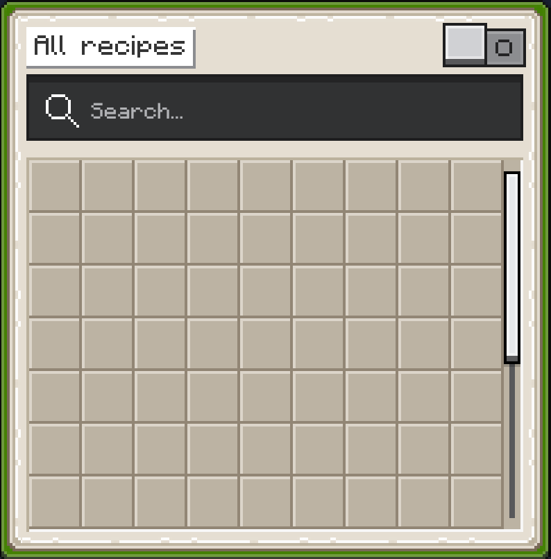 nipitare_'s tweet photo. Updated recipe book and crafting table screens in OreUI. https://t.co/vQb3Hq3GYI