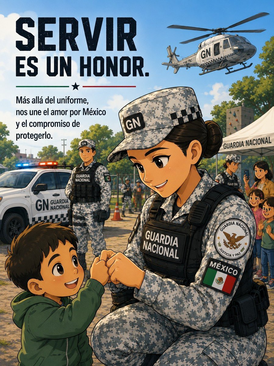 PuroPIXELADO's tweet photo. 🫡🇲🇽 Servir a México significa actuar con honor, responsabilidad y compromiso.Cada misión cumplida fortalece el orgullo de portar el uniforme y servir a la nación.#OrgulloDeServir #FuerzasArmadas #México #HéroesMexicanos https://t.co/mrJdUbHJg2