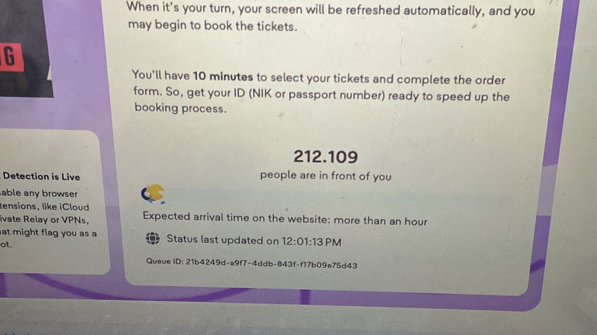 venijce's tweet photo. pada secure tiket di menit pertama, meanwhile aku…. https://t.co/C3X0LtzBMS