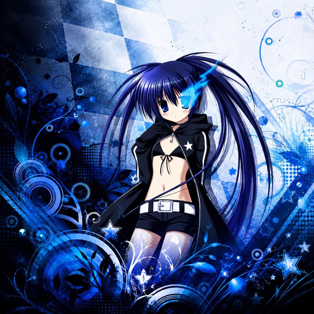 mato_thf's tweet photo. Black rock shooter moe Frutiger Aero Vector style 
#blackrcokshooter #ブラックロックシューター https://t.co/pUJD4zuvTF
